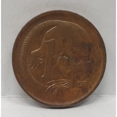 AUSTRALIA 1968 . ONE 1 CENT COIN . FEATHER-TAILED GLIDER